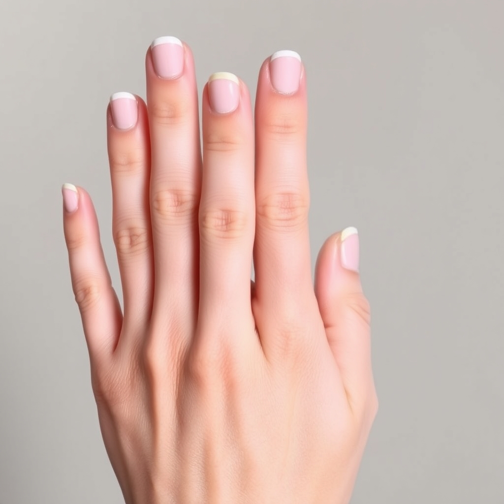 Natural nails before a Russian manicure